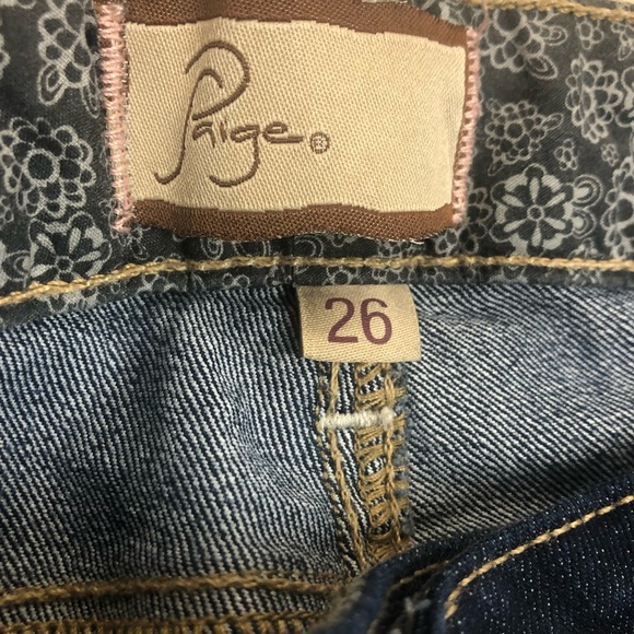 PAIGE Peg Skinny Jeans Dark Denim 26 - Picture 4 of 8